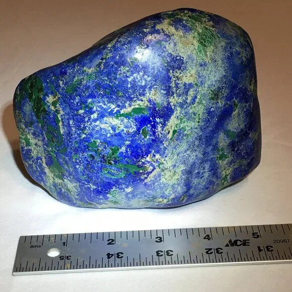 2.5 lbs Azurite polished nodule with Malachite